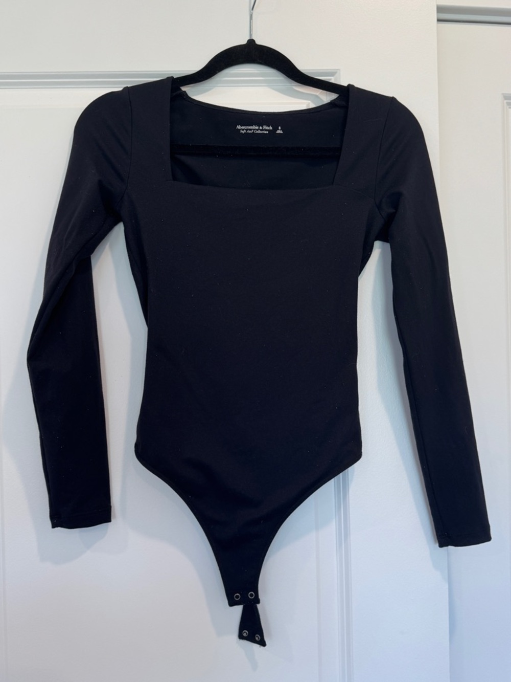 Abercrombie & Fitch Black Long Sleeve Bodysuit